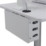 Ergotron SV10-1300-0 Sit-Stand Workplace Medical Cart, 1 Display, 24" Max Screen, White