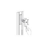 Ergotron Track Mount Bracket Kit for LX, MX, 400, 200, 100 Series Aluminium