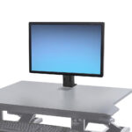 Ergotron WorkFit 97-935-085 Monitor Mount Stand for 61 cm (24") Desk Black