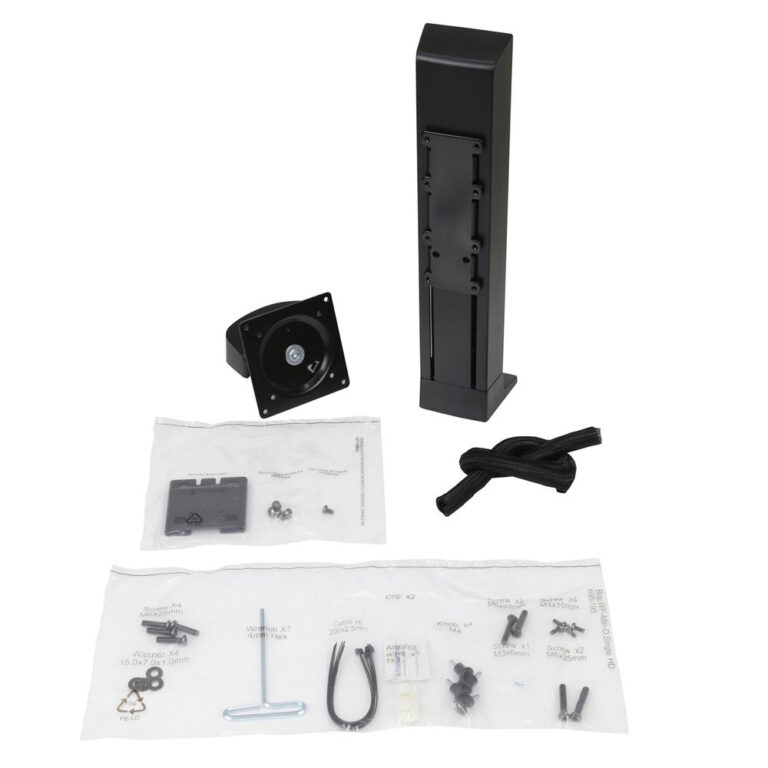 Ergotron WorkFit 97-935-085 Monitor Mount Stand for 61 cm (24") Desk Black