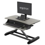 Ergotron WorkFit-Z Mini Sit-Stand Desk Converter, Black/Grey, 11.3 kg, 3 Displays, 24" Max Screen