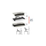 Ergotron WorkFit-Z Mini Sit-Stand Desk Converter, Black/Grey, 11.3 kg, 3 Displays, 24" Max Screen