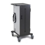 Ergotron YES35 Freestanding Charging Cart for 35 Devices - Black, Silver