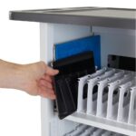 Ergotron YES35 Freestanding Charging Cart for 35 Devices - Black, Silver