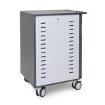 Ergotron Zip40 Portable Device Management Cart for 40 Laptops/Tablets up to 15.6" - Black/Grey