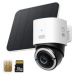 Eufy 4G LTE Cam S330 Bullet IP Security Camera Outdoor 4K 360° Pan/Tilt Wi-Fi 4G LTE Black/White
