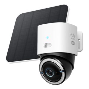 Eufy 4G LTE Cam S330 Bullet IP Security Camera Outdoor 4K 360° Pan/Tilt Wi-Fi 4G LTE Black/White