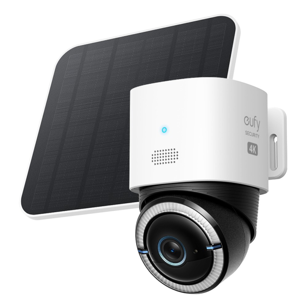 Eufy 4G LTE Cam S330 Bullet IP Security Camera Outdoor 4K 360° Pan/Tilt Wi-Fi 4G LTE Black/White