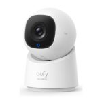 Eufy C220 2K Pan-Tilt Smart Indoor Camera Wireless 360° Rotation 4x Digital Zoom Night Vision Black White