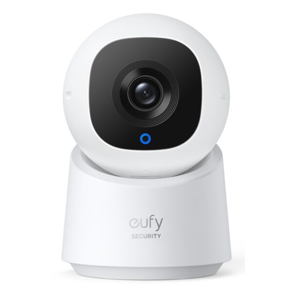 Eufy C220 2K Pan-Tilt Smart Indoor Camera Wireless 360° Rotation 4x Digital Zoom Night Vision Black White