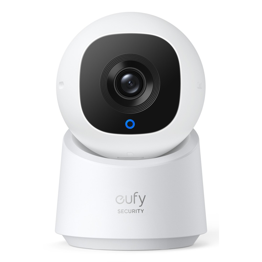 Eufy C220 2K Pan-Tilt Smart Indoor Camera Wireless 360° Rotation 4x Digital Zoom Night Vision Black White