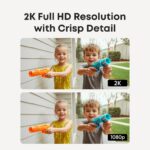 Eufy C31 2K Smart Video Doorbell with MicroSD Card, Built-in Battery, Night Vision, Black