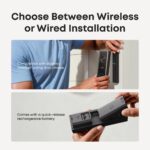 Eufy C31 2K Smart Video Doorbell with MicroSD Card, Built-in Battery, Night Vision, Black