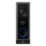 Eufy E340 2K Dual Camera Smart Video Doorbell with Chime, Wireless, Outdoor, Night Vision, 8GB HDD, Black
