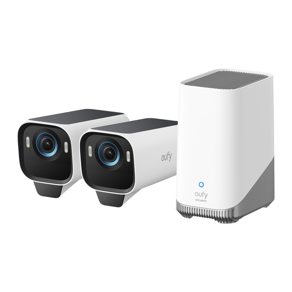 Eufy eufyCam S3 Pro 2-Cam Kit Outdoor 4K IP Security Camera System with 16GB Storage, Black & White Eufy eufyCam S3 Pro 2-Cam Kit Outdoor 4K IP Security Camera System with 16GB Storage, Black & White