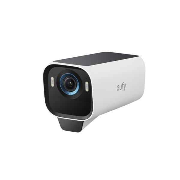 Eufy eufyCam S3 Pro 4K Solar IP Security Camera CCTV, Wireless, Outdoor, White