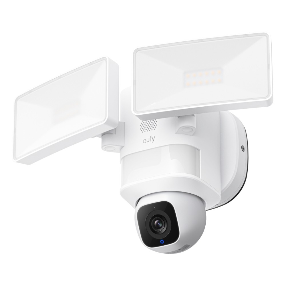 Eufy Floodlight E30 2K Smart Security Camera CCTV IP65 Wi-Fi 360° Pan Tilt Black White