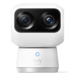 Eufy Indoor Cam S350 IP Security Camera, Wireless, 4K, 360° Pan & Tilt, 8x Zoom, Night Vision, Black/White