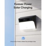Eufy Solar Wall Light Cam S120 IP Security Camera Wireless Outdoor 2304 x 1296 Black & White