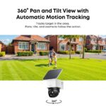 Eufy SoloCam S340 3K Bullet-PTZ Security Camera IP Wireless Outdoor Solar 8x Zoom 8GB Internal White