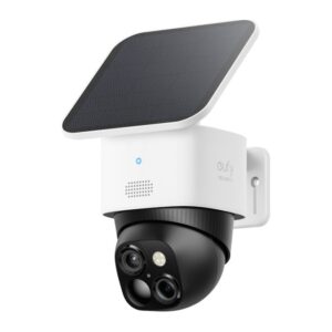 Eufy SoloCam S340 3K Bullet-PTZ Security Camera IP Wireless Outdoor Solar 8x Zoom 8GB Internal White