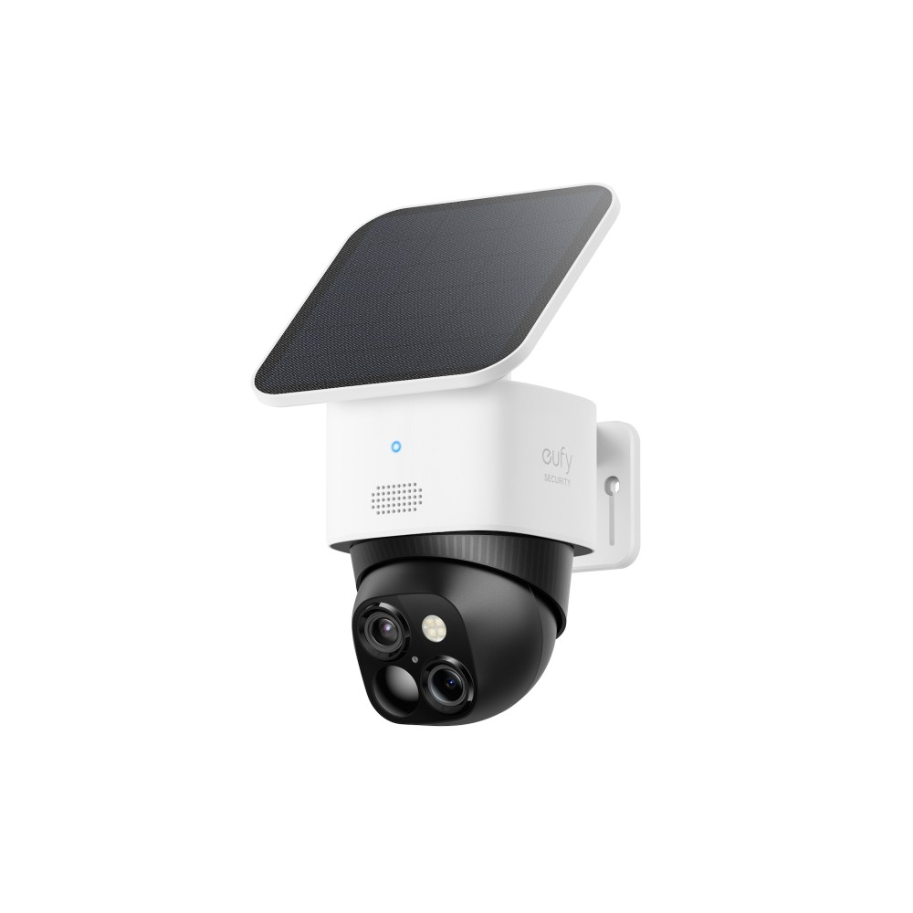 Eufy SoloCam S340 3K Bullet-PTZ Security Camera IP Wireless Outdoor Solar 8x Zoom 8GB Internal White