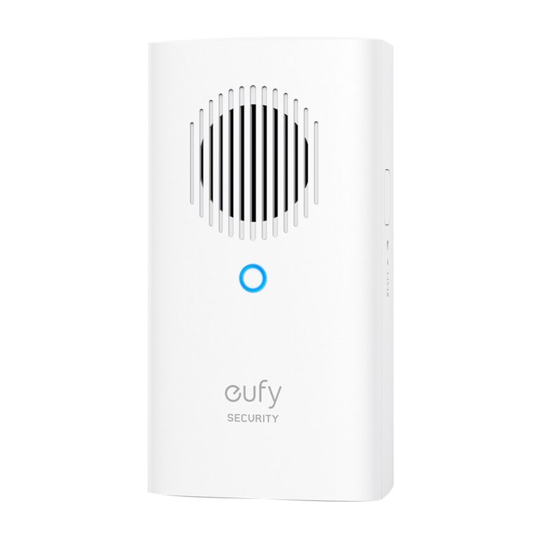 Eufy T8023321 Wireless Doorbell Chime with 8 Sounds, Wi-Fi, MicroSD Card Slot 128GB - White