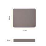 Fellowes 29702 Mouse Pad with Polyester Fabric Surface - 224x186mm - Silver