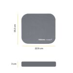 Fellowes 5934005 Mouse Pad for Optical Mouse, Plastic, Silver, Monochromatic, Non-slip