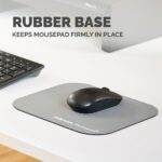 Fellowes 5934005 Mouse Pad for Optical Mouse, Plastic, Silver, Monochromatic, Non-slip