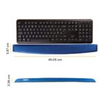 Fellowes 9178401 Gel & Polyurethane Wrist Rest Blue (490 x 58.7 x 23.8 mm)