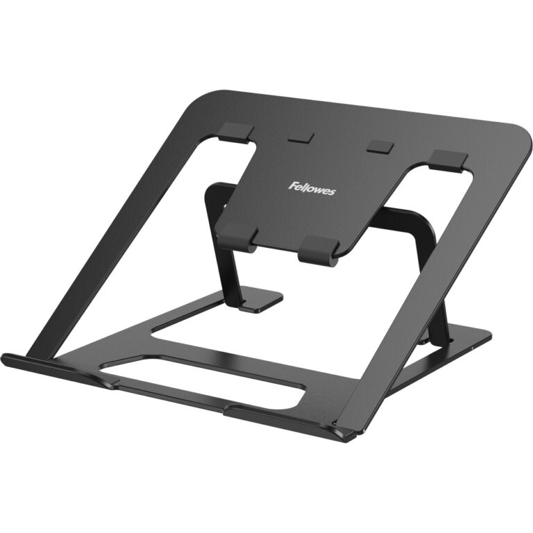 Fellowes Alumia Portable Laptop Stand for up to 15" Laptops, 5kg Max Weight, Black