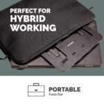 Fellowes Alumia Portable Laptop Stand for up to 15" Laptops, 5kg Max Weight, Black