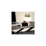 Fellowes Corsivo Sit Stand Workstation Desk - 17kg Capacity, 2 Displays, 28-390mm Height Adjustment, Black