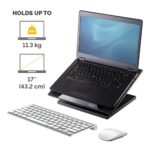 Fellowes Designer Suites Laptop Riser 17" Adjustable Stand Black