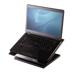 Fellowes Designer Suites Laptop Riser 17" Adjustable Stand Black
