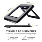 Fellowes I-Spire Quick Lift Adjustable Laptop Stand for Desk 17" Black/Grey