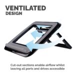 Fellowes I-Spire Quick Lift Adjustable Laptop Stand for Desk 17" Black/Grey