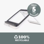 Fellowes I-Spire Quick Lift Laptop Stand, 7-Height Adjustable, Foldable, Grey/White