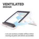 Fellowes I-Spire Quick Lift Laptop Stand, 7-Height Adjustable, Foldable, Grey/White