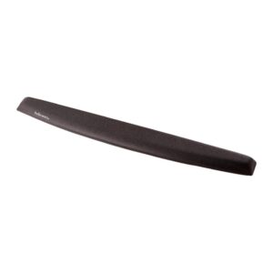 Fellowes Memory Foam Keyboard Wrist Rest - Ergonomic Support - Black, Gel/Polyurethane, 490.5mm Wide