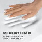 Fellowes Memory Foam Mouse Mat with Wrist Support - Black, 5 Year Warranty