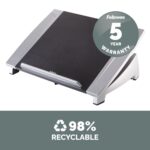 Fellowes Office Suites Laptop Riser Stand for up to 17" Notebooks, 5kg, Adjustable Height, Black