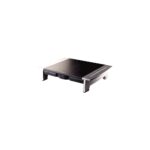 Fellowes Office Suites Monitor Stand with 5 Height Adjustments, Storage Tray, Black/Silver