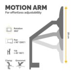 Fellowes Platinum Series Dual Monitor Arm for