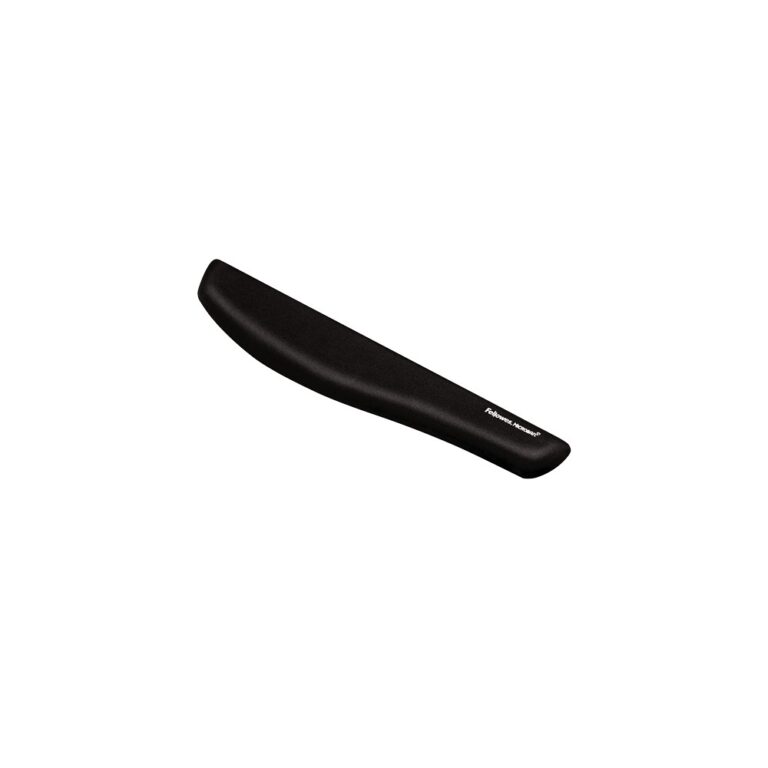 Fellowes PlushTouch Keyboard Wrist Rest with Microban Protection, Black, 460 x 81 x 25 mm