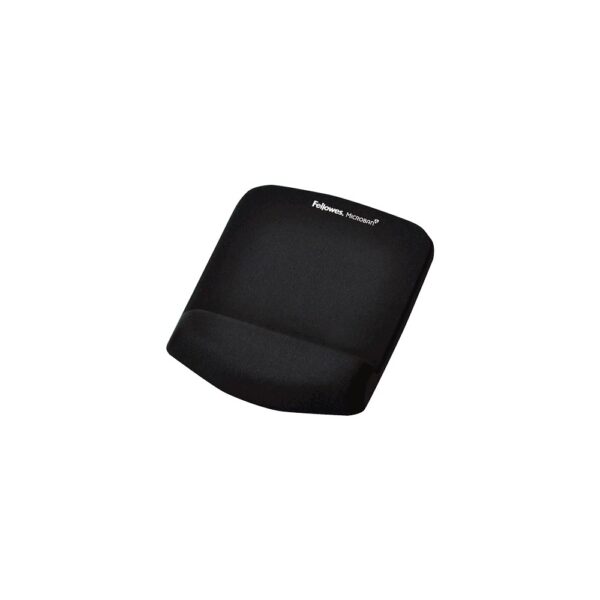 Fellowes PlushTouch Mouse Mat with Wrist Support & Antibacterial Protection - Black