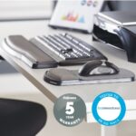 Fellowes Premium Gel Keyboard Wrist Rest Polyester Graphite 489 x 88.9 x 25.4 mm