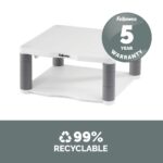 Fellowes Premium Monitor Riser Desk Mount 21" 36kg Height Adjustable Graphite Platinum