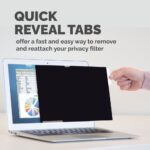Fellowes PrivaScreen 13.3" Laptop Frameless Display Privacy Filter, Black, Anti-Glare